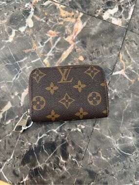 Louis Vuitton DUPE Monogram Canvas Zip Card Holder